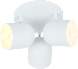 Candellux AZURO 98-63274 plafon lampa sufitowa biała metalowy klosz 3X40W E27 32cm