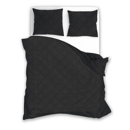 Faro Pościel z mikrofibry 160x200 geometria grafitowa czarna 005 XV25