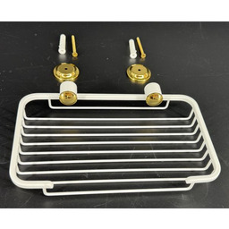 Mydelniczka "21" ażurowa ANDEX Classic 017BZ białe/złoty