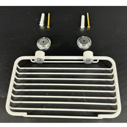 Mydelniczka "21" ażurowa ANDEX Classic 017BC biała/chrom