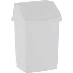 Kosz na śmieci 9 litrów Curver CLICK-IT, biały plastik