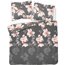 Pościel flanelowa szara w magnolie PCB-245