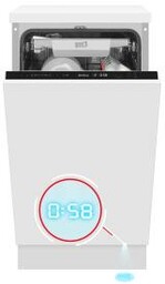 Amica DIM46B6ELOiD 44,8cm Automatyczne otwieranie drzwi Szuflada na sztućce Zmywarka do zabudowy