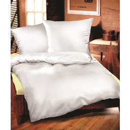 Greno Pościel satynowa 220x200 biała Jednobarwna Bielbaw