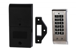 Zamek elektroniczny KM-61K z klawiaturą szyfrową do szafek, panel ze stali nierdzewnej