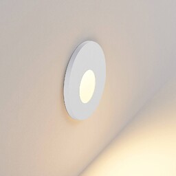 Molto Luce Oprawa wpuszczana LED Wall 68R RD biały, aluminium, CCT 68R, możliwość ściemniania, biały / opal, przedpokój, aluminium, nowoczesny