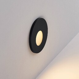 Molto Luce Lampa do zabudowy LED Wall 68R RD, aluminium, czarny, CCT 68R, możliwość ściemniania, czarny, przedpokój, aluminium, nowoczesny