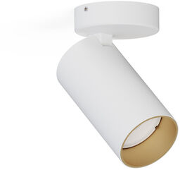 Reflektor sufitowy natynkowy MONO I WHITE GOLD wys. 10,5cm GU10 biały/złoty 7771