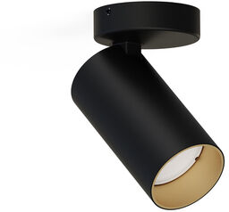 Reflektor sufitowy natynkowy MONO I BLACK GOLD wys. 10,5cm GU10 czarny/złoty 7763