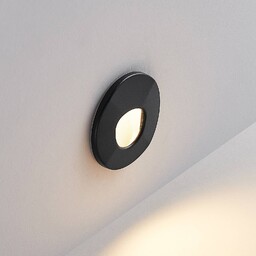 Molto Luce oprawa wpuszczana LED Wall 68 R SIna RD, czarna, CCT 68R, możliwość ściemniania, czarny, przedpokój, aluminium, nowoczesny