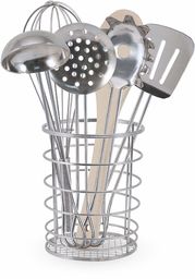 Melissa & Doug Cooking Utensil Set Zestaw Przyborów Kuchennych, Srebrny, 8.1 x 17 x 22.9 cm; 360 g, 7 Elementów