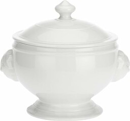 la Porcellana" chimera lew zupa Tureen pudełko upominkowe, porcelana, biała, 22 x 22 x 20 cm