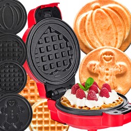 Gofrownica Lehmann Smart Gofrino Mini czerwona wafel ciasto deser kuchnia