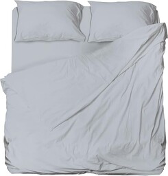 hermet Zestaw Pościeli Podwójnej Mikrofibry, Szary, Kompletny Łóżko, Pościel Powyżej, Pościel Z Narożnikami, Para Poszewki, Zwycięzca