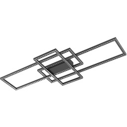 Lampa sufitowa ERVI CZARNA/BLACK MX7907-3B-3BT - Zuma Line