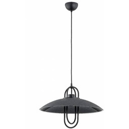 Industrialna lampa wisząca SALIX E27 wys. 90cm czarny