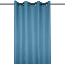 Stof Zasłona zaciemniająca blackout JEFFERSON niebieska 135 x 260 cm
