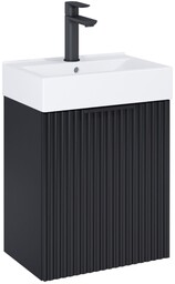 Roca Reef zestaw szafka z umywalką 44x30x60 CZARNY MAT A852446532
