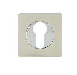 ROZETA KWADRATOWA WKŁADKA QUADRO NIKIEL/CHROM