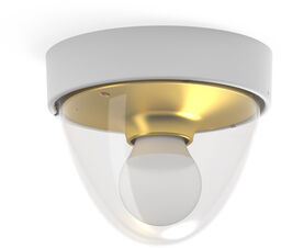 Plafon NOOK SENSOR z czujnikiem ruchu wys. 15cm E27 IP44 biały/złoty 7968