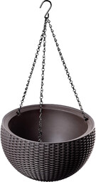 Doniczka wisząca Keter 35 cm, brąz