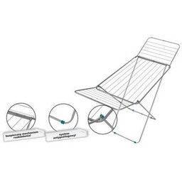 Suszarka balkonowa 20 mb srebrna Mario Malva