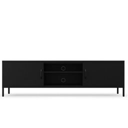 Szafka metalowa pod telewizor 170 cm Rosaria XL Black (1781), loft