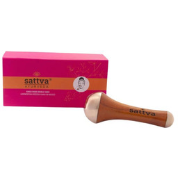 SATTVA Kansa Wand dwustronna ajurwedyjska różdżka do masażu twarzy i ciała
