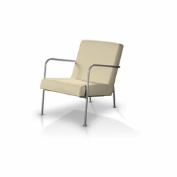 Pokrowiec na fotel Ikea PS, kremowy szenil, fotel Ikea PS, Chenille