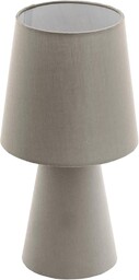 EGLO CARPARA lampa stołowa wysokość 34 cm, materiał tekstylny, 5,5 W, taupe