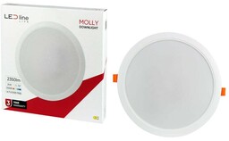 Panel podtynkowy plafon sufitowy okrągły 24W 230V biały ciepły