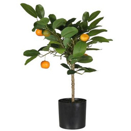 Sztuczny kwiat w doniczce POMARAŃCZA 50 cm