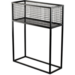 Kwietnik Dax M Black 60 x 23 x 75 czarny