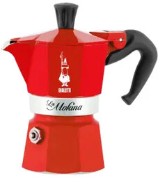 Bialetti Moka Express 6tz 300ml 2 kubki Czerwony Kawiarka