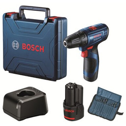 Bosch_elektronarzedzia Wiertarko-wkrętarka BOSCH Professional GSR 120-LI 06019G8002 zestaw akumulatorów + osprzęt