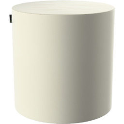 Puf Barrel, śmietankowa biel, ø40, wys. 40 cm, Velvet