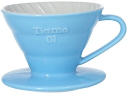 Ceramiczny drip Tiamo z uchem V01 - Błękitny