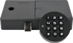 Zamek szyfrowy z czytnikiem kart RFID F029R, aluminium, czarny