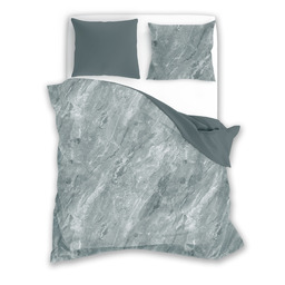 Faro Pościel bawełniana 160x200 Pure 14 szara marmur