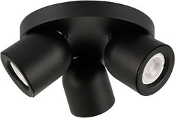 Italux Nuora SPL-2855-3C-BL plafon lampa sufitowa czarna potrójna GU10 3x35W IP20 21,5cm