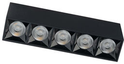 Liniowa oprawa natynkowa MIDI LED 19,5cm 20W 4000K neutralna czarny 10058