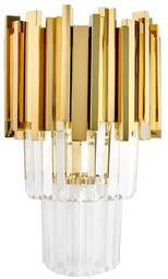IMPERIAL WALL GOLD lampa ścienna ścienna stal złota, kryształ, King Home