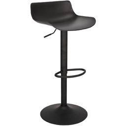 Stołek barowy regulowany Bar One Simplet czarny mat