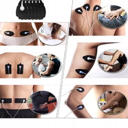 WIELOFUNKCYJNY ELEKTROSTYMULATOR MIĘŚNI NERWÓW MASAŻER ŁADOWANIE USB CZARNY