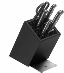 Wmf SPITZENKLASSE Blok + Zestaw 4 Noży i Nożyce FlexTec / Czarny