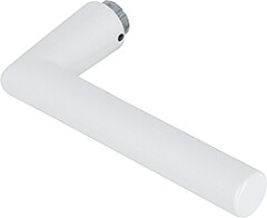 Amsterdam - Rękojeść do szyldu z aluminium z otworem na trzpień, biały