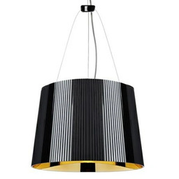 Kartell - Ge Lampa Wisząca Czarno/Złota