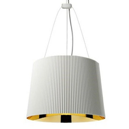 Kartell - Ge Lampa Wisząca Biało/Złota