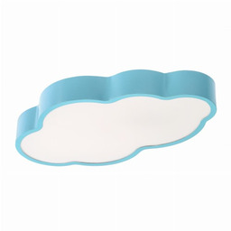 Candellux NUVOLA lampa sufitowa plafon niebiesk 18W LED 3000 - 6000K klosz biały z pilotem