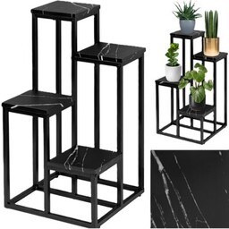 LOFTINSPIRED Kwietnik Mogren Czarny Marmur
